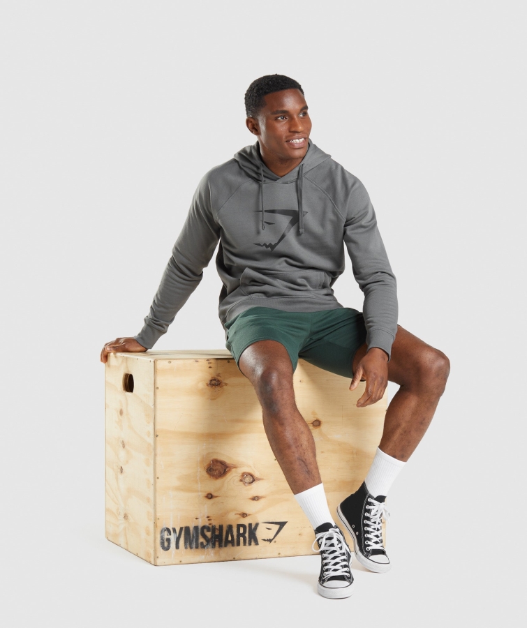 Gymshark Köpekbalığı Dolgu Kapşonlu Kömür