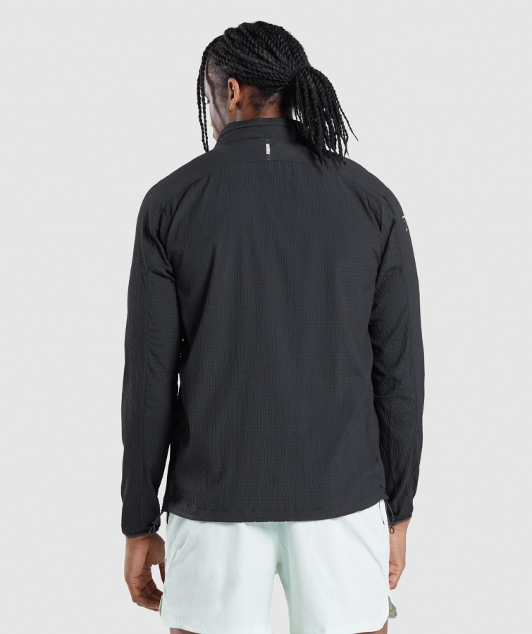 Gymshark Hız Gelişmek Rüzgarlık Siyah