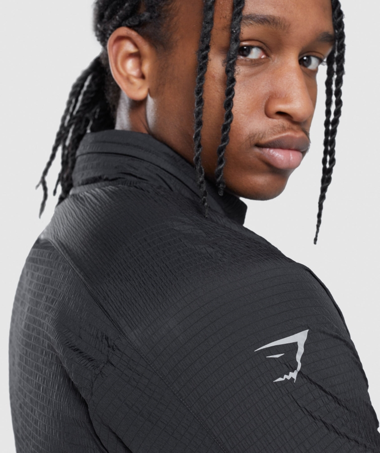 Gymshark Hız Gelişmek Rüzgarlık Siyah