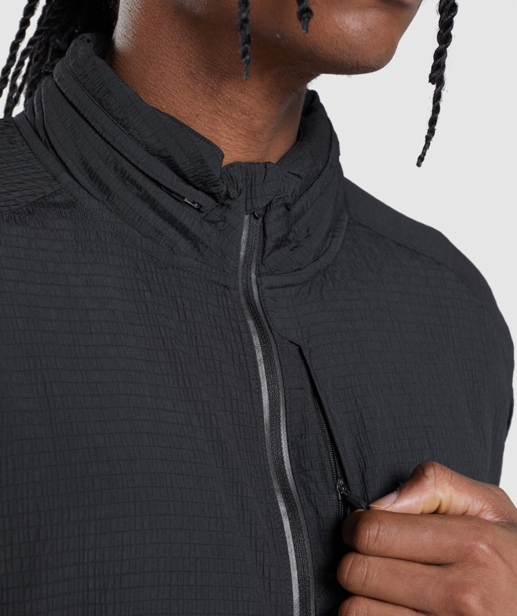 Gymshark Hız Gelişmek Rüzgarlık Siyah