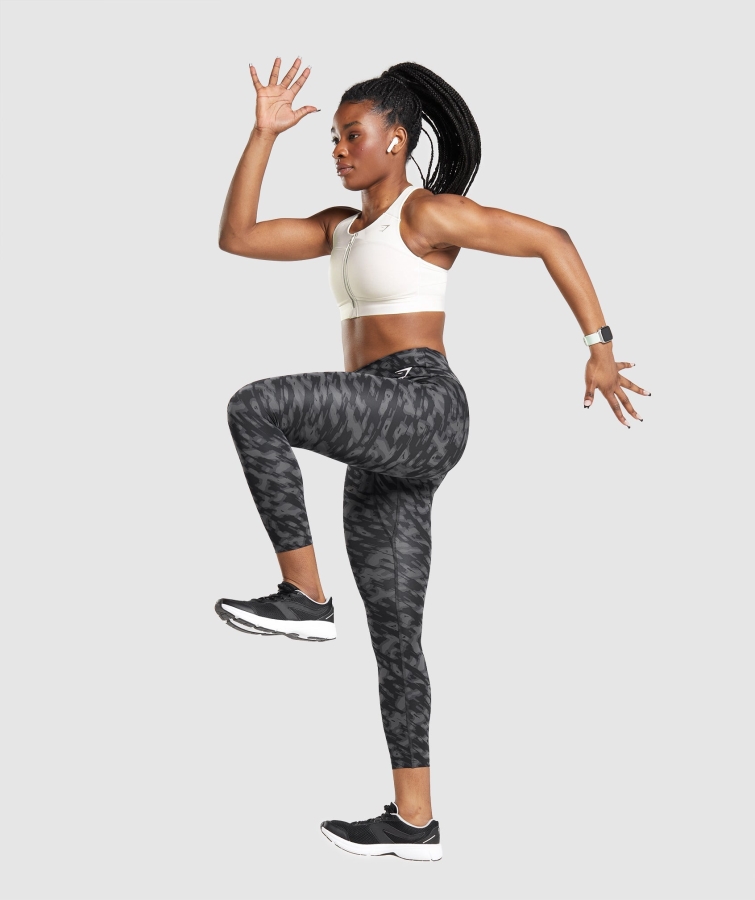 Gymshark Hız Spor Sutyeni Hindistan Cevizi Beyazı