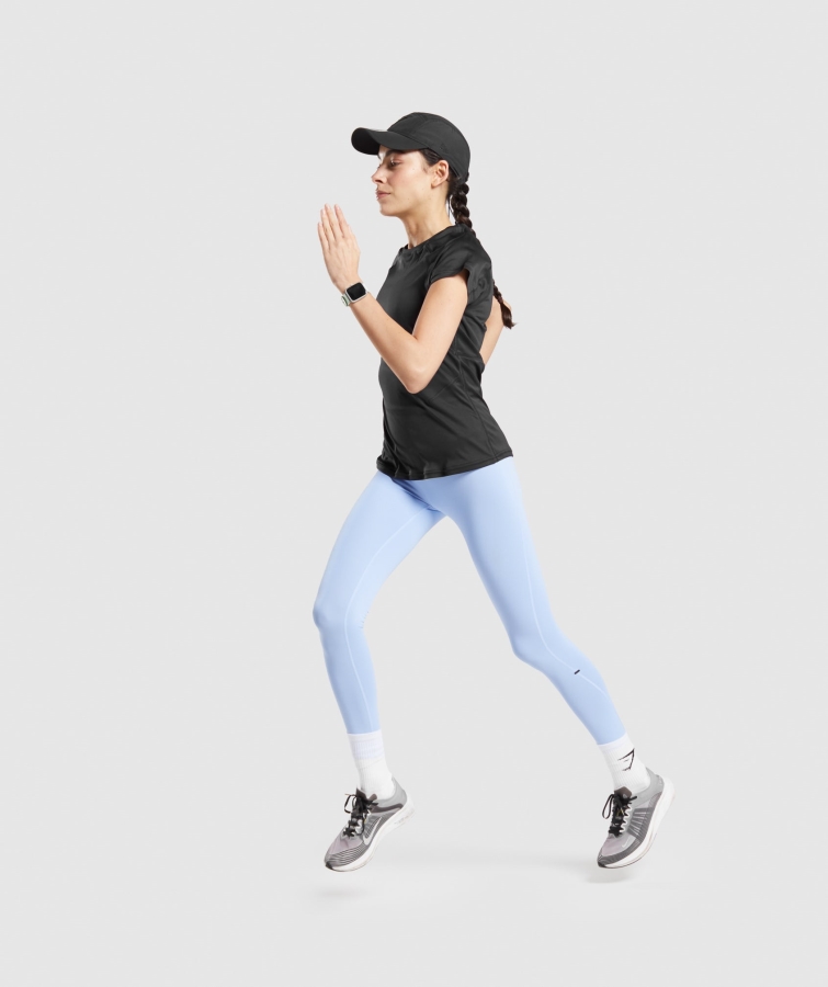 Gymshark Hızlı Tişört Siyah