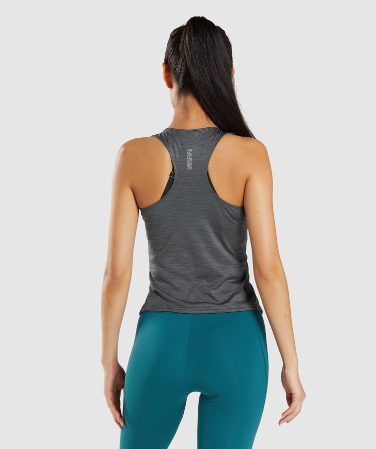 Gymshark Hız Tankı Siyah-kömür Marn
