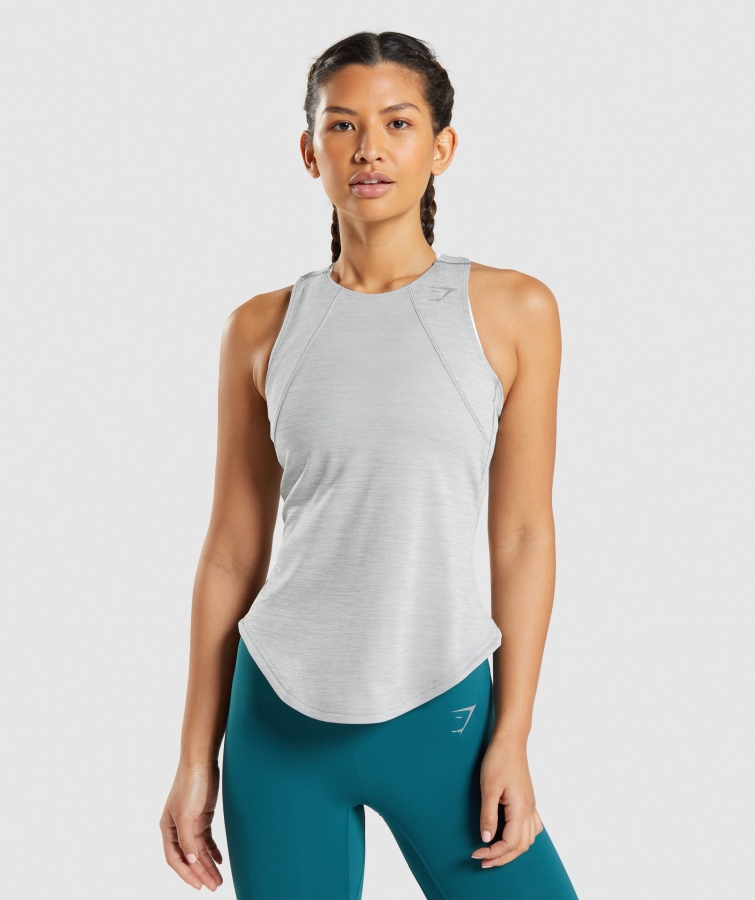 Gymshark Hız Tankı Dumanlı Gri-yeşil Marn