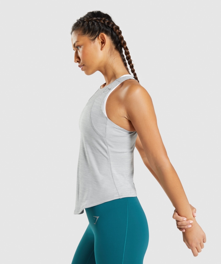 Gymshark Hız Tankı Dumanlı Gri-yeşil Marn