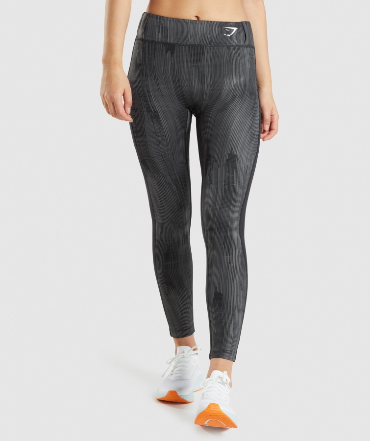 Gymshark Spor Tozluk Siyah Baskı