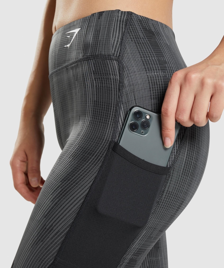 Gymshark Spor Tozluk Siyah Baskı