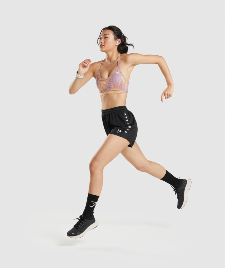 Gymshark Spor Gevşek şort Siyah