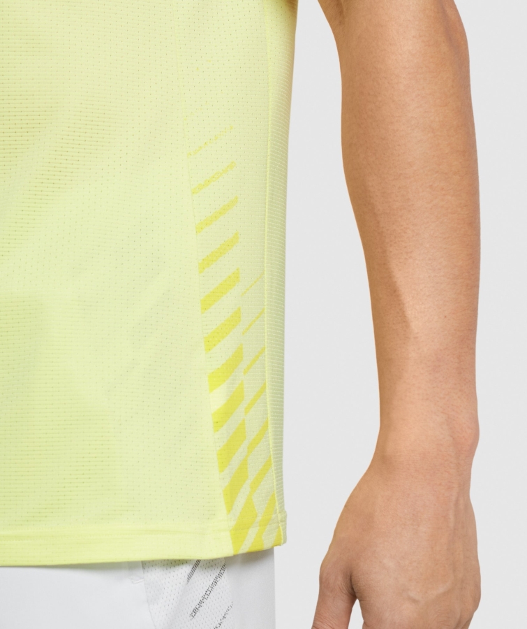 Gymshark Spor şerit T-shirt Ateş Böceği Yeşil