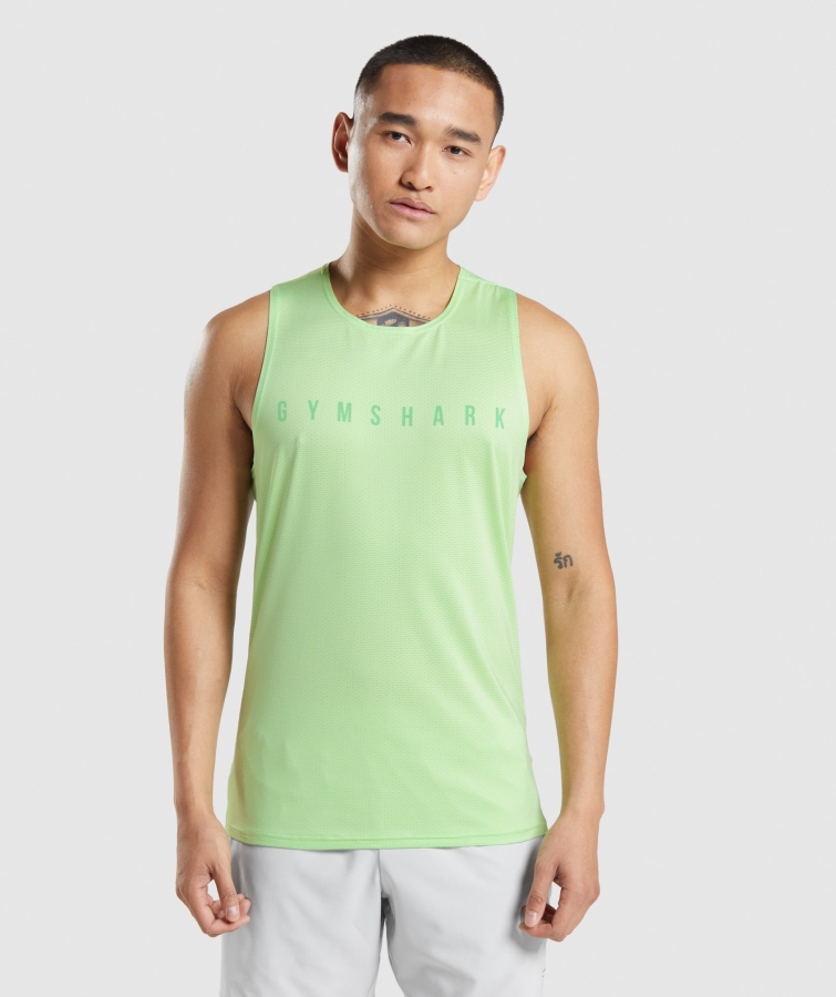 Gymshark Spor şerit Tank Bali Yeşil