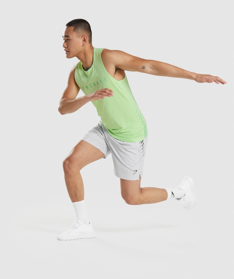 Gymshark Spor şerit Tank Bali Yeşil