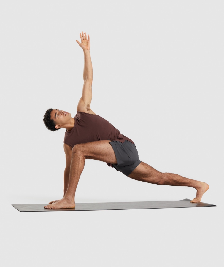 Gymshark Stüdyo Yükseltmek Tankı Kiraz Kahverengi