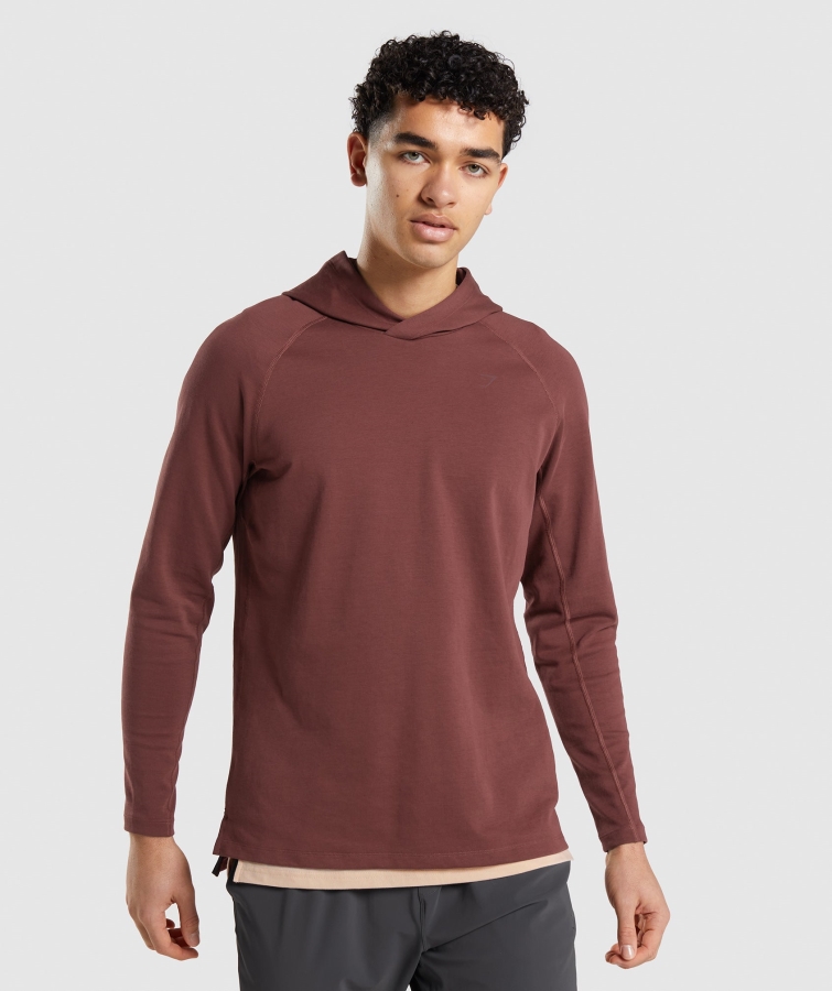 Gymshark Stüdyo Hoodie Kiraz Kahverengi