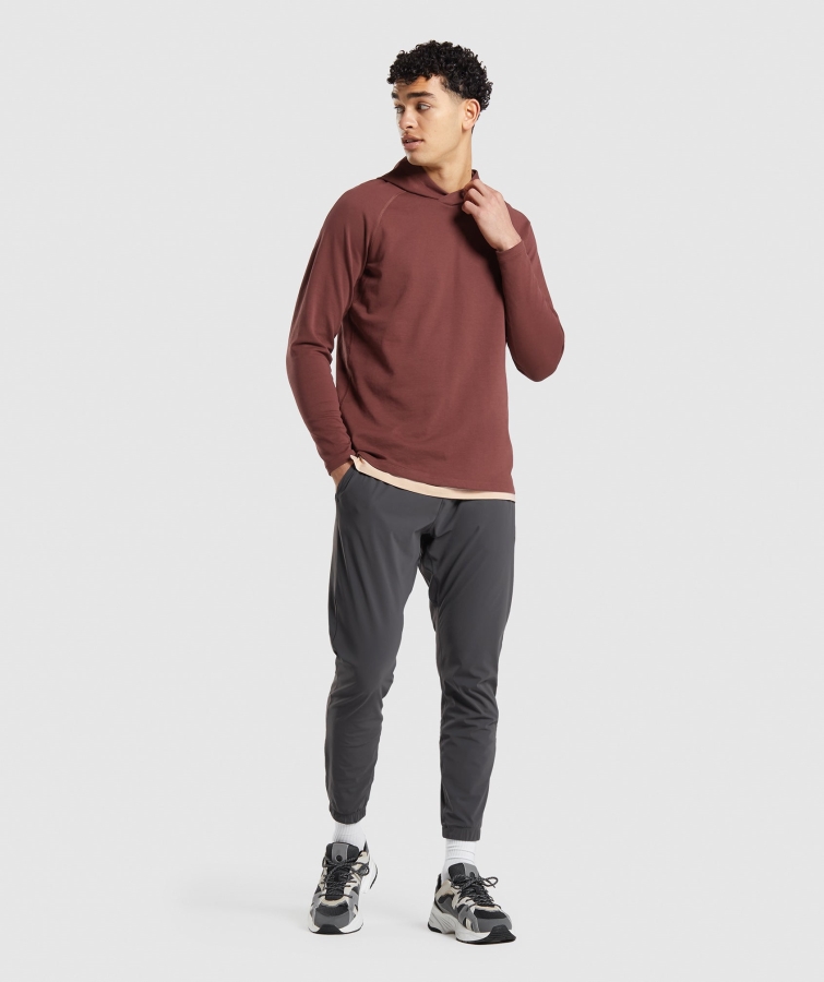 Gymshark Stüdyo Hoodie Kiraz Kahverengi