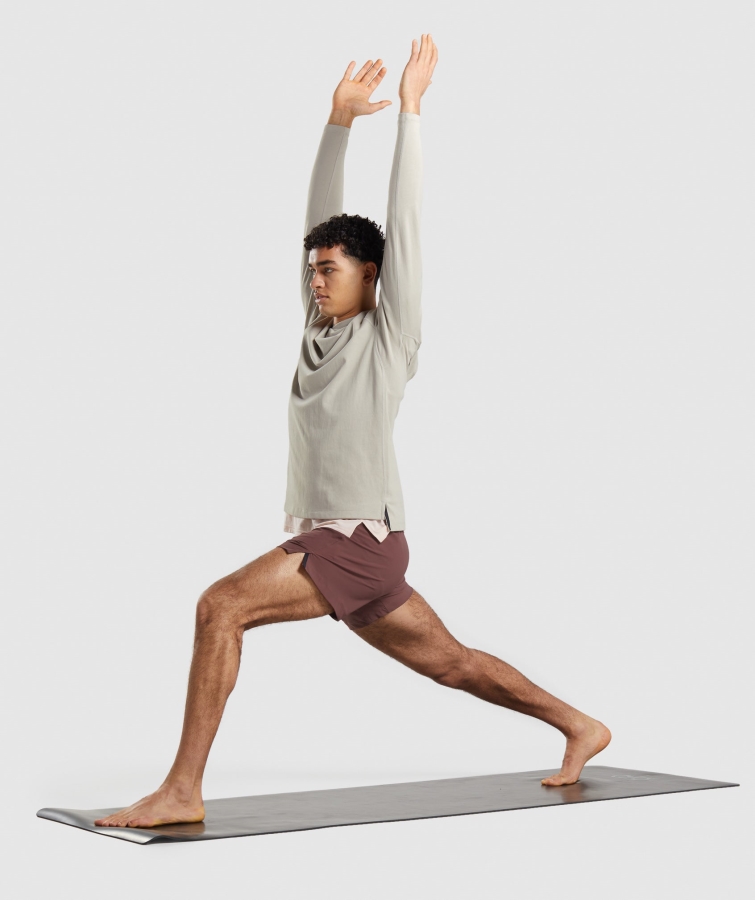 Gymshark Stüdyo şortu Kiraz Kahvesi