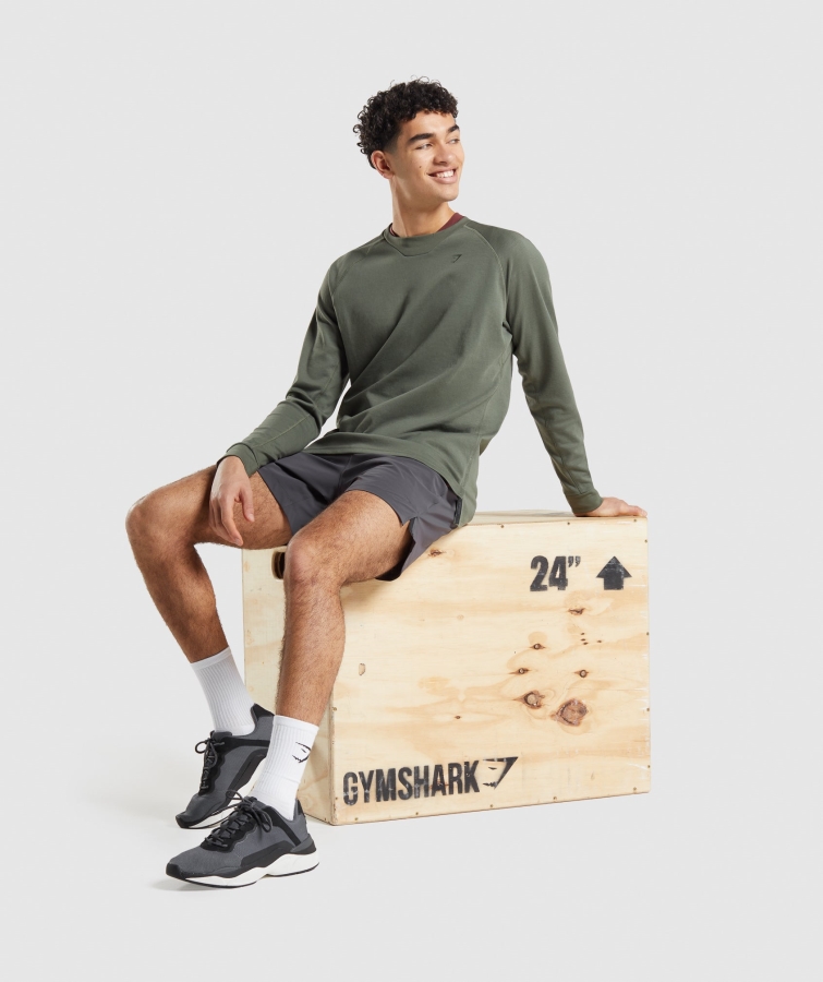 Gymshark Stüdyo şortu Oniks Grisi