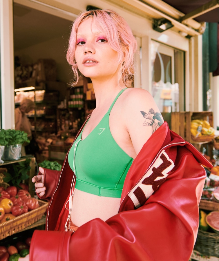 Gymshark Stüdyo Spor Sutyeni Elma Yeşili