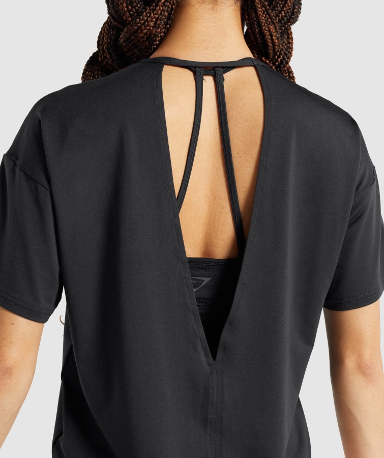 Gymshark Stüdyo T-shirt Siyah