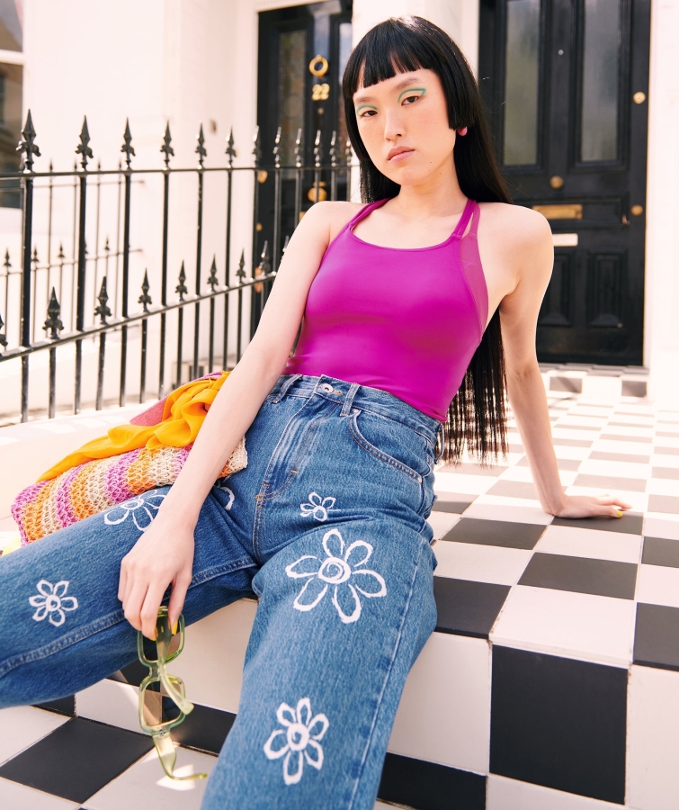 Gymshark Stüdyo Tank Ejderha Pembe