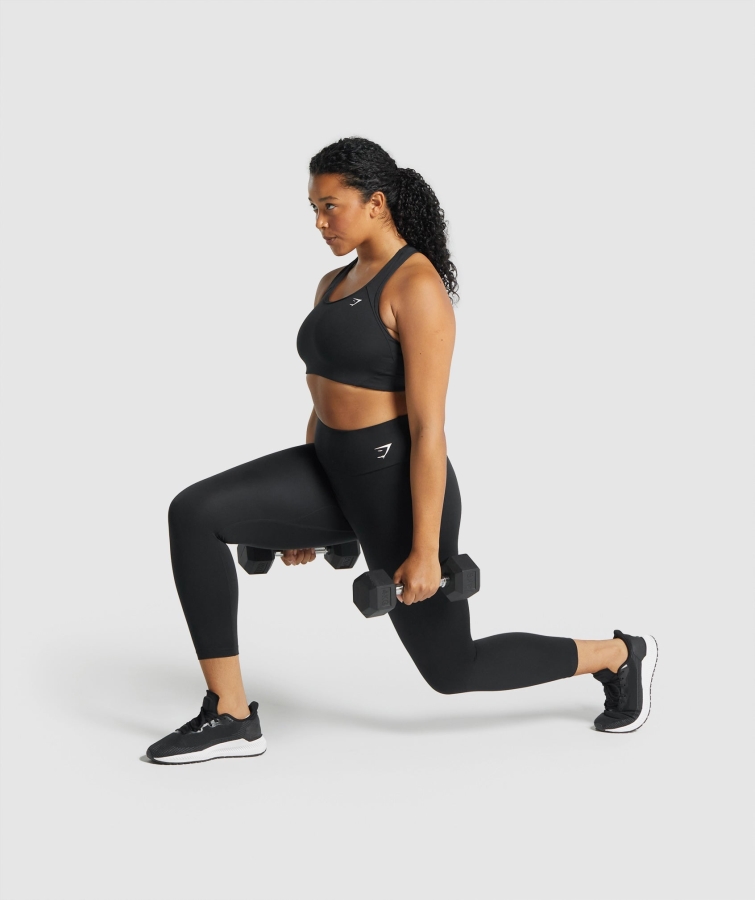 Gymshark Eğitim 7/8 Tozluk Siyah