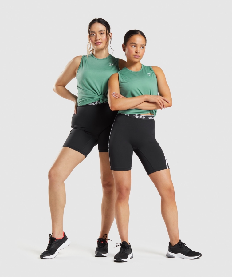 Gymshark Eğitim Açılan Kol Tankı Alp Yeşili