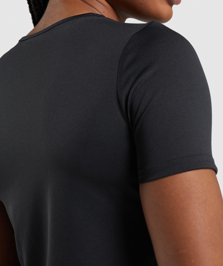 Gymshark Eğitim Tişörtü Siyah