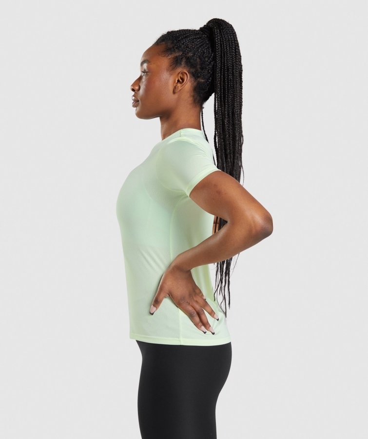 Gymshark Eğitim Tişörtü Salatalık Yeşil