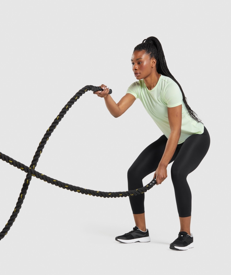 Gymshark Eğitim Tişörtü Salatalık Yeşil