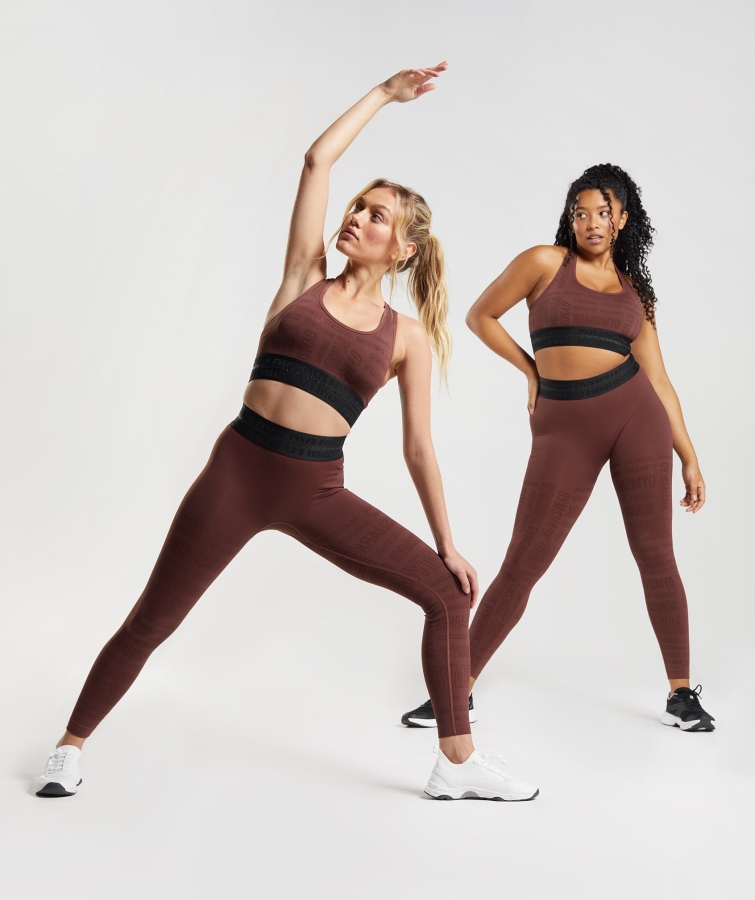 Gymshark Vizyon Tozluk Kiraz Kahverengi