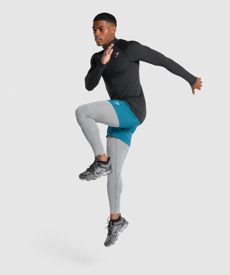 Gymshark Vital Light 1/4 Fermuarlı Siyah Marn