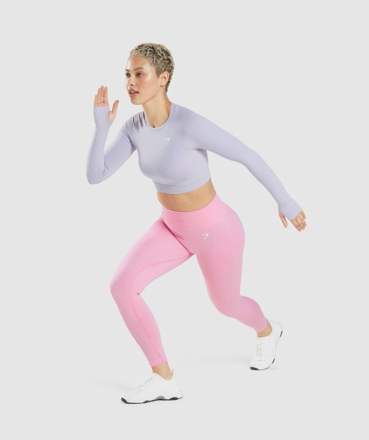 Gymshark Hayati Sorunsuz 2.0 Ekin üst Aytaşı Mavi Marn