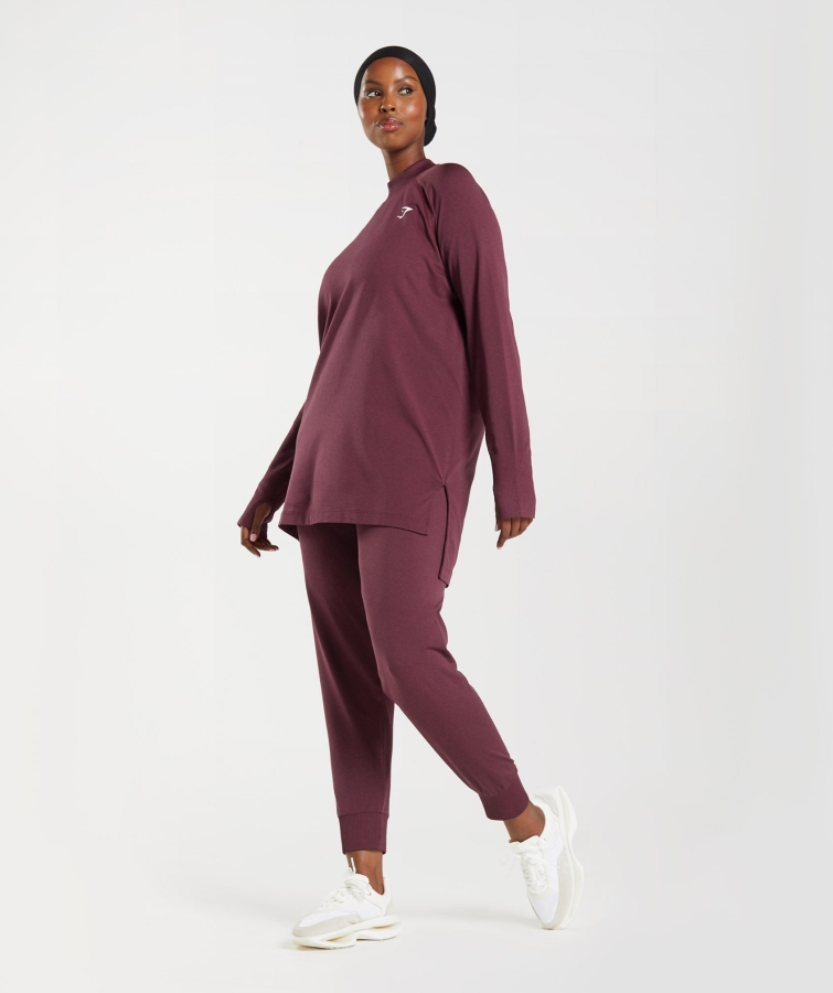 Gymshark Hayati Dikişsiz 2.0 Koşucular Pişmiş Kestane Rengi Marn