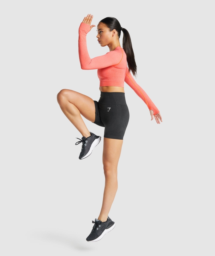 Gymshark Vital Dikişsiz 2.0 şort Siyah Marn