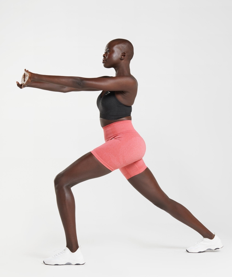 Gymshark Vital Dikişsiz 2.0 şort Biber Kırmızı Marn