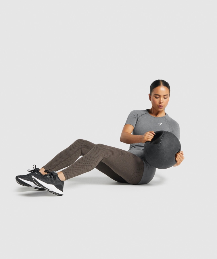 Gymshark Vital Dikişsiz 2.0 Tişört Dumanlı Gri Marn