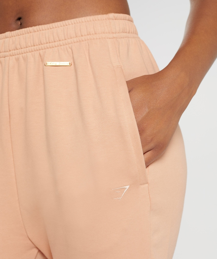 Gymshark Whitney Gevşek Koşucular Gün Batımı Bej