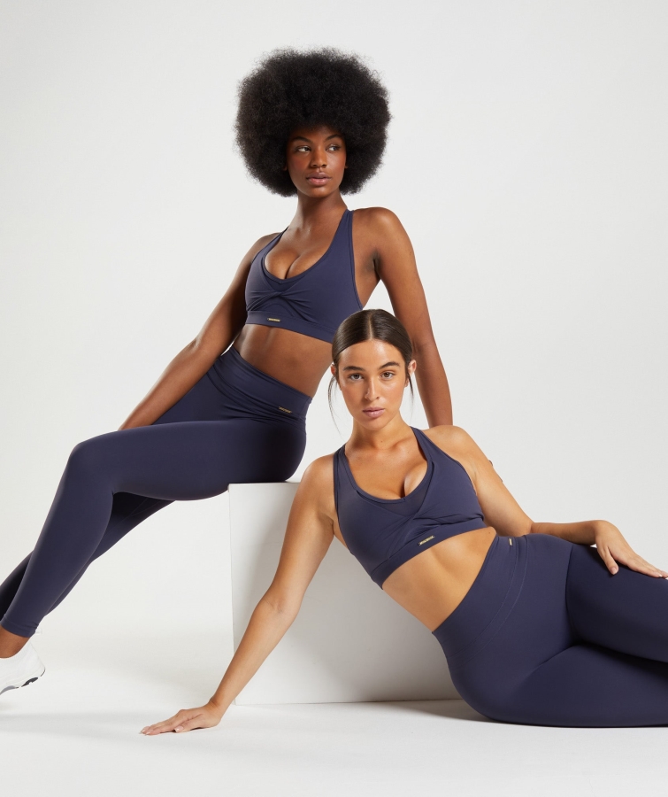 Gymshark Whitney File Spor Sutyeni Indigo Lacivert